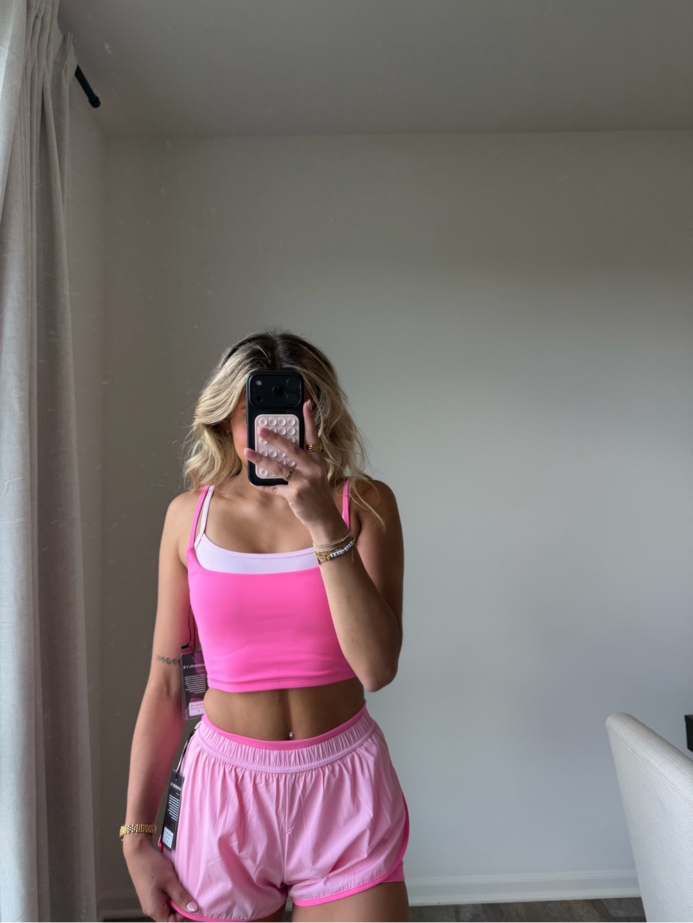 These three double layered hot pink set - Picture 9 of 16